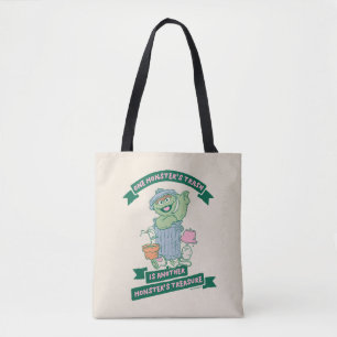 Oscar the Grouch   Monster Treasure Graphic Tote Bag