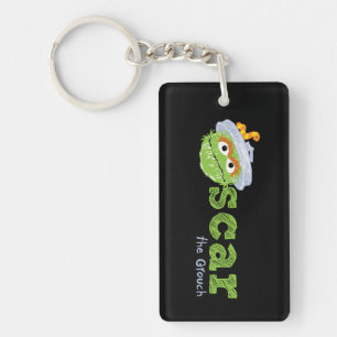 Oscar the Grouch Name Key Ring