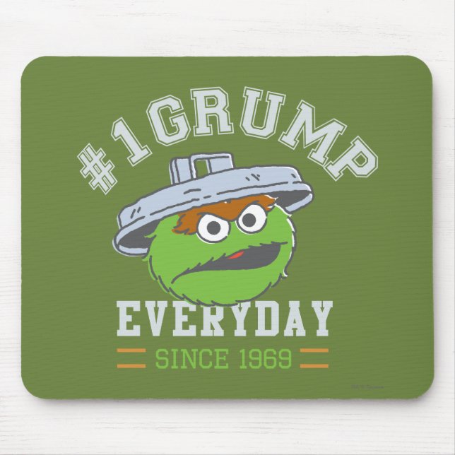 Oscar the Grouch Number 1 Mouse Pad (Front)