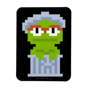 Oscar the Grouch Pixel Art Magnet