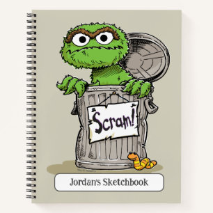 Oscar the Grouch Scram Drawing Notebook