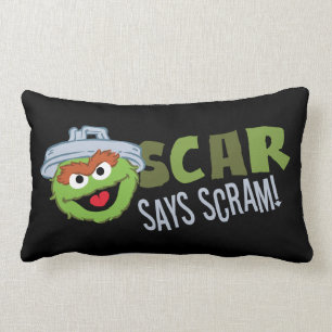 Oscar the Grouch Scram Lumbar Cushion