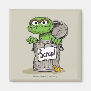 Oscar the Grouch Scram Magnet