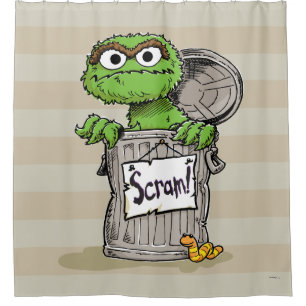 Oscar the Grouch Scram Shower Curtain