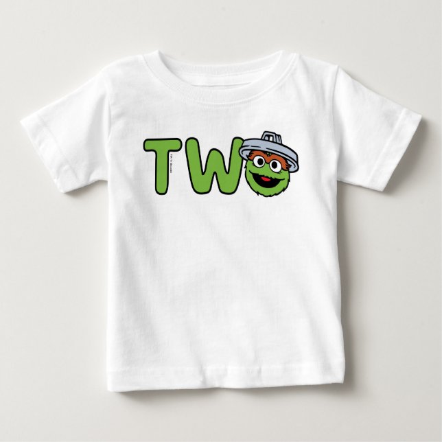Oscar the Grouch Second Birthday Baby T-Shirt (Front)