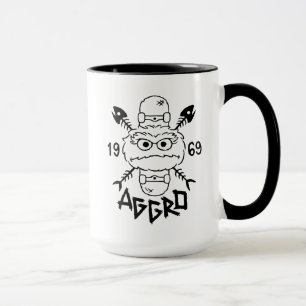 Oscar the Grouch Skate Logo - Aggro 1969 Mug