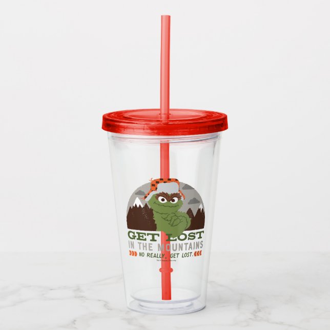 Oscar The Grouch | The Great Outdoors Acrylic Tumbler (Front)