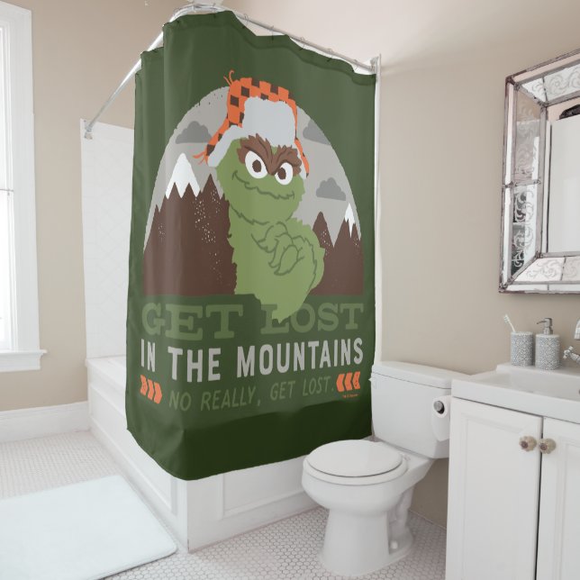 Oscar The Grouch | The Great Outdoors Shower Curtain (In Situ)