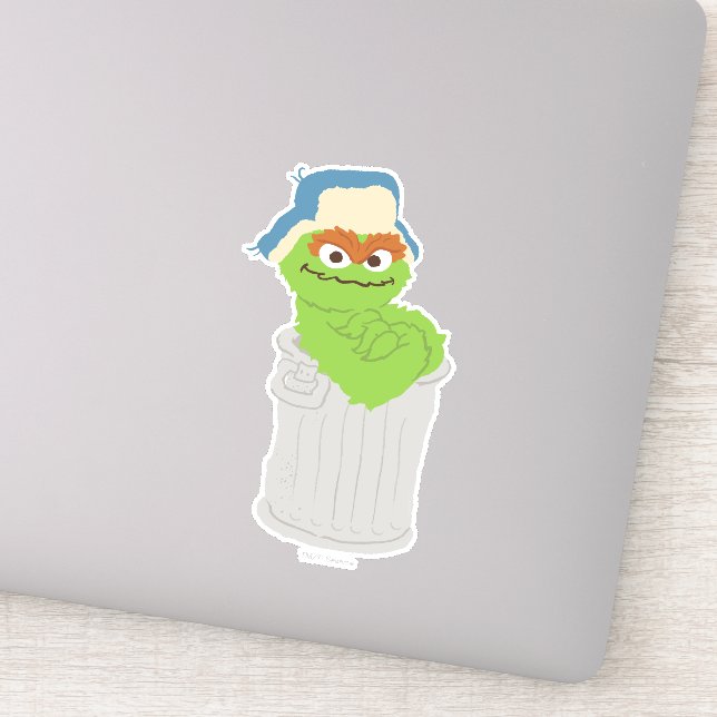 Oscar the Grouch Trash Can Lean (Detail)