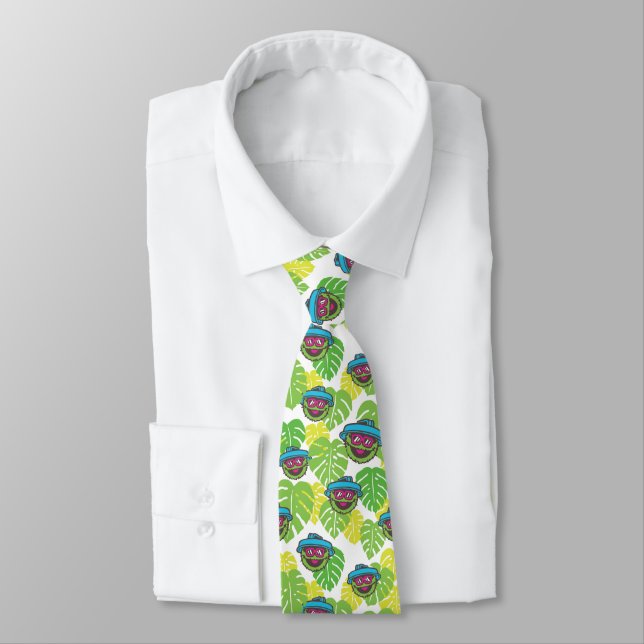 Oscar the Grouch | Tropical Pattern Tie (Tied)