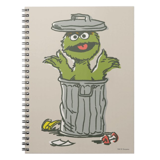 Oscar the Grouch Vintage 1 Notebook (Front)