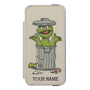 Oscar the Grouch Vintage   Add Your Name Incipio Watson™ iPhone 5 Wallet Case