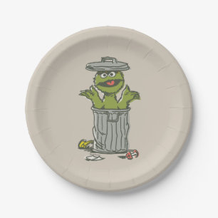 Oscar the Grouch Vintage Paper Plate