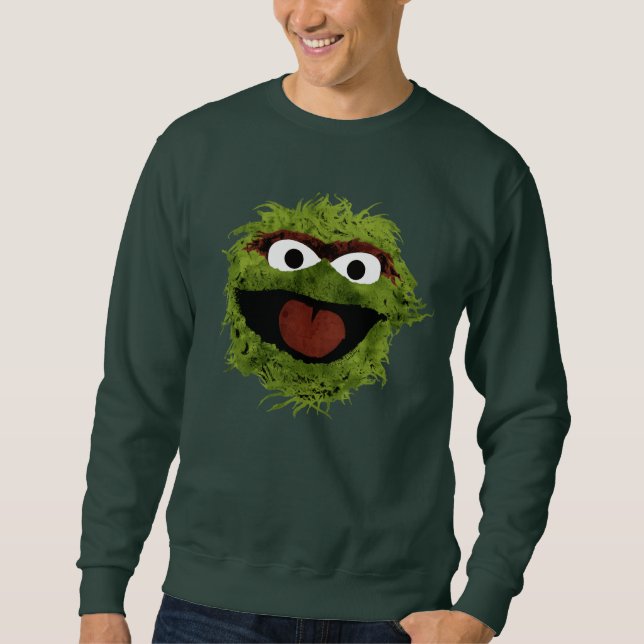 Oscar the Grouch | Watercolor Trend Sweatshirt (Front)