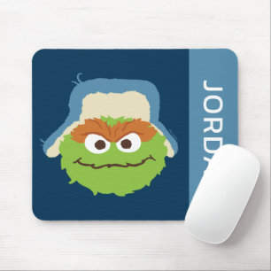 Oscar the Grouch Woodland Face   Add Your Name Mouse Pad