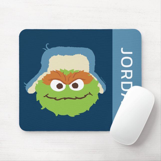 Oscar the Grouch Woodland Face | Add Your Name Mouse Pad (With Mouse)