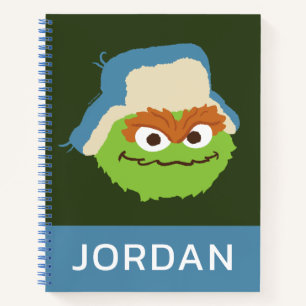 Oscar the Grouch Woodland Face Add Your Name Notebook