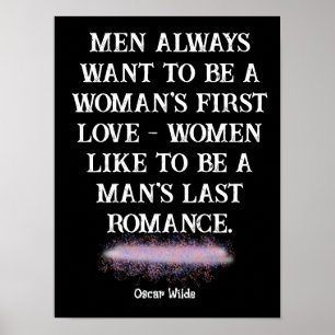 Oscar Wilde -- quote art Last Romance Poster