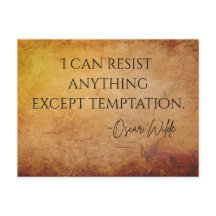 Oscar Wilde Quote Postcard