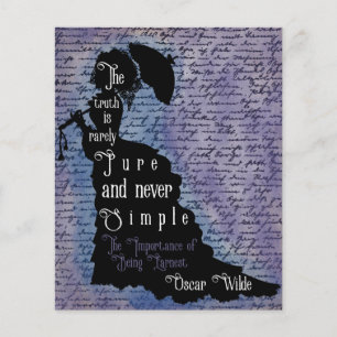 Oscar Wilde Quote Silhouette Poster Flyer