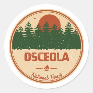 Osceola National Forest Classic Round Sticker
