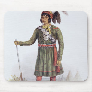 Osceola or 'Rising Sun', a Seminole Leader Mouse Pad