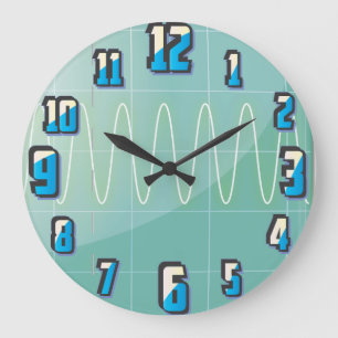 Oscilloscope Large Clock