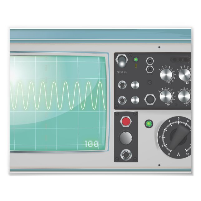 Oscilloscope Photo Print (Front)