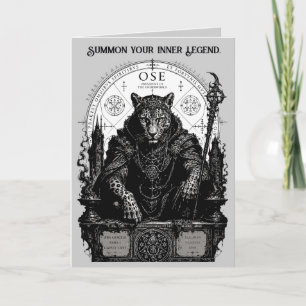 Ose Gothic Occult Leopard Card