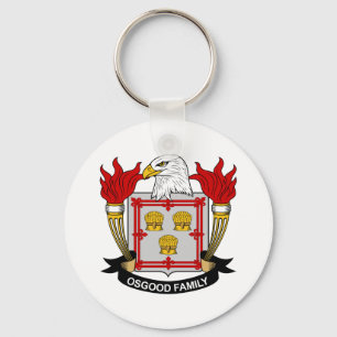 Osgood Family Crest Key Ring
