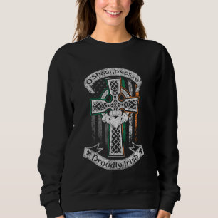 O'Shaughnessy surname family Irish Americans flag Sweatshirt