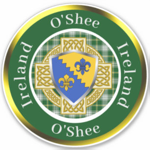 O'Shee Irish Shield/Celtic Cross Personalised