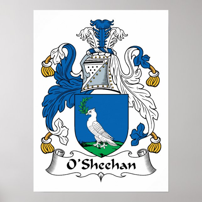 O'Sheehan Family Crest Poster (Front)