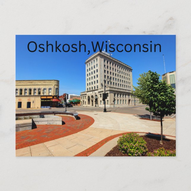 Oshkosh, Wisconsin Postcard (Front)