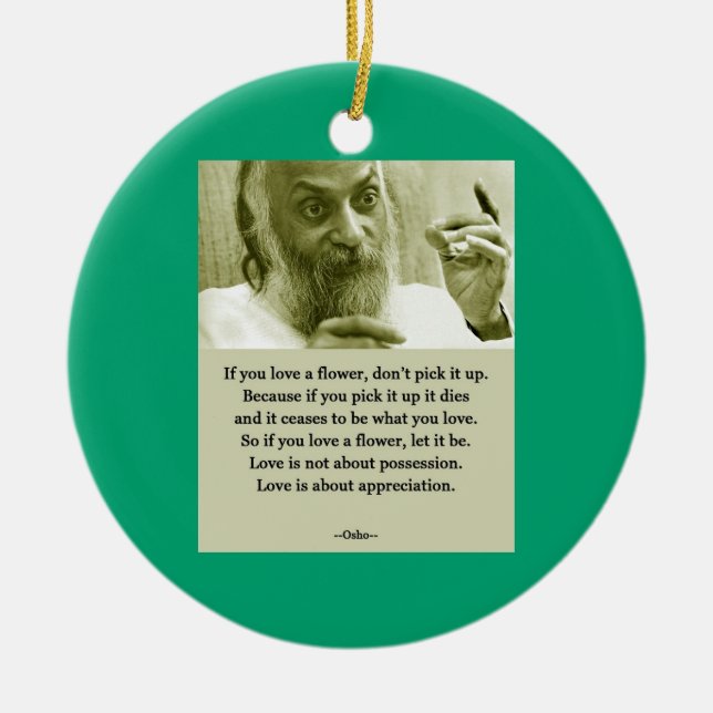 Osho Ceramic Tree Decoration (Front)