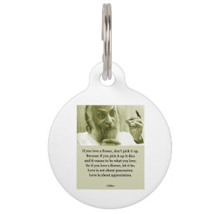 Osho Pet Tag