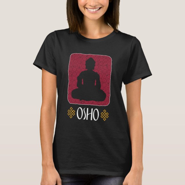 Osho  T Shirt Meditation T Shirt Spiritual Yoga (Front)