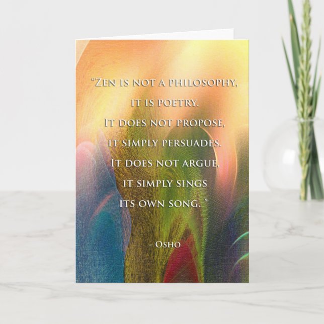 Osho Zen quote Card (Front)