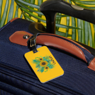 Oshun Goddess Sunflowers Luggage Tag
