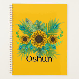 Oshun Goddess Sunflowers Planner