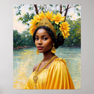 Oshun Orisha African Goddess Poster