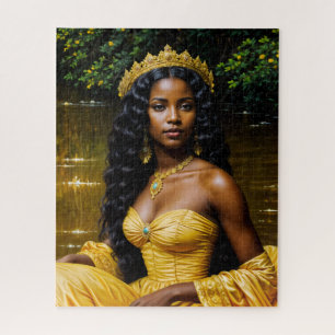 Oshun Orisha - Regal African Goddess Art Puzzle