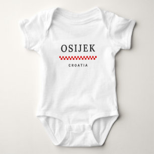 Osijek City Croatia Baby Bodysuit