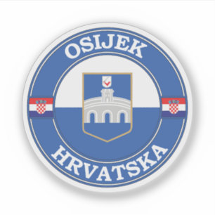 Osijek Croatia Circle Emblem