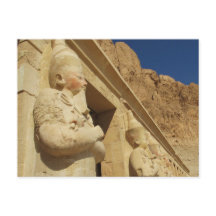 Osirian statues of Hatshepsut at her tomb