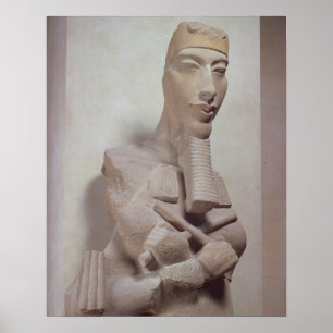 Osirid pillar of Akhenaten (1365-1349 BC) from the Poster