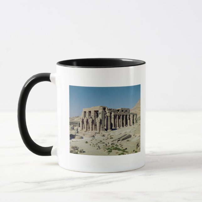 Osiride figures Ramesses II  flanking the walls Mug (Left)