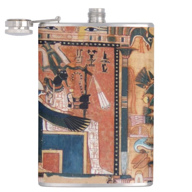 Osiris Egyptian God Hip Flask (Opened)