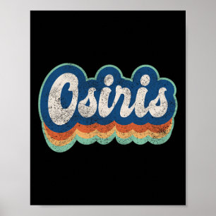 Osiris First Name Boy Vintage Style 70s 80s Person Poster