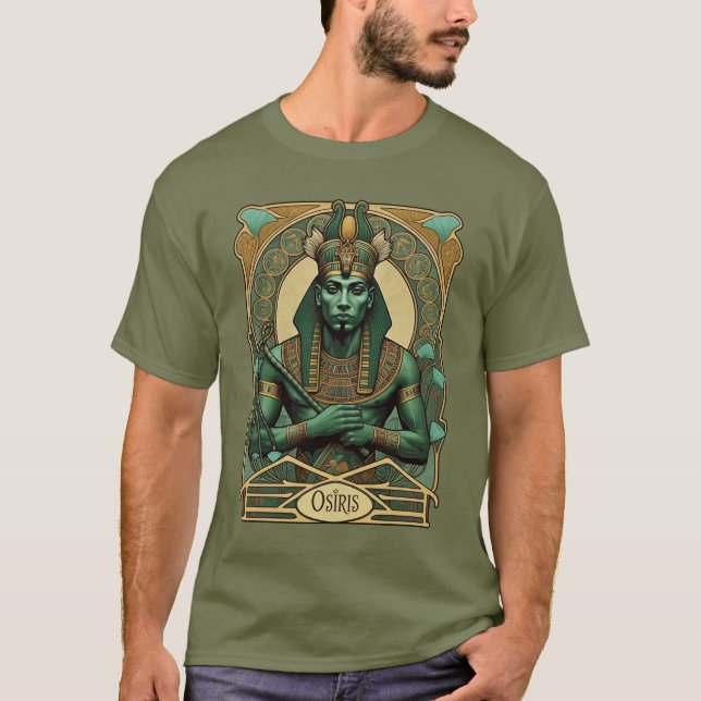 Osiris, Pharaoh-God and Divine Master of the Dead T-Shirt (Front)